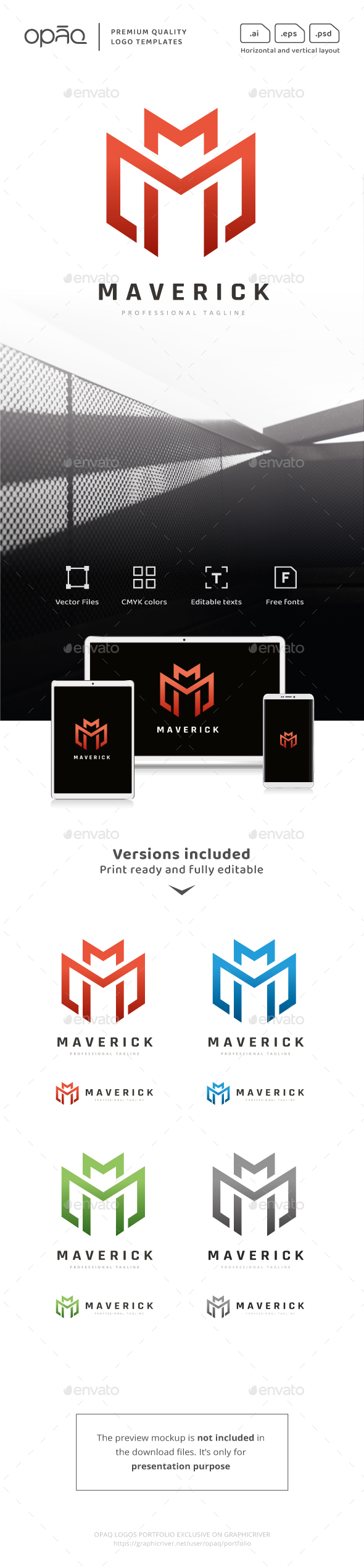 Abstract M Letter Logo