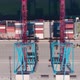 Drone Flying Over a Container Ship During Cargo Operations Over the Customs Area - VideoHive Item for Sale