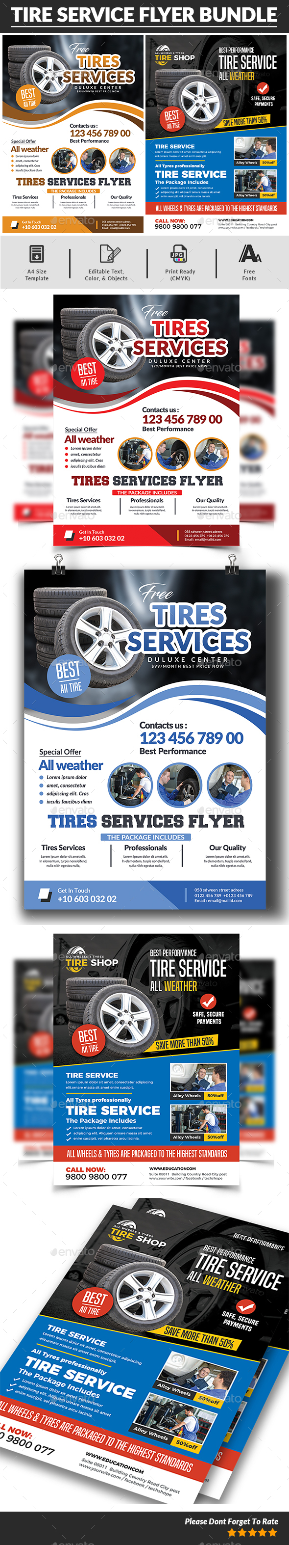 Tire Service Flyer Bundle
