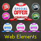 Web Elements: Banners & Buttons layered PSD - GraphicRiver Item for Sale