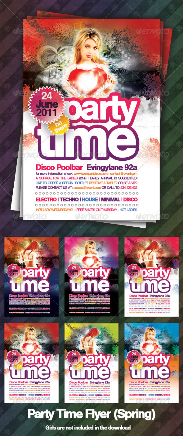 Party Time Flyer (Spring)