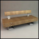Designer Outdoor Bench - 3DOcean Item for Sale