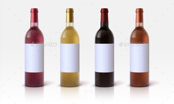 Download Glass Bottle Mockup Vectors From Graphicriver