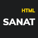 Sanat - Industry Elementor HTML Template - ThemeForest Item for Sale