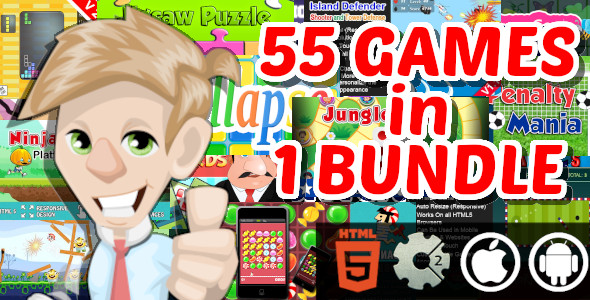 Download 55 Construct 2 And GameMaker HTML5 Game In 1 ...