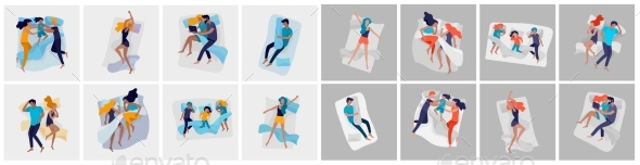 Collection of Sleeping People Character