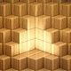 Perfect cube array background Low-poly 3D model - 3DOcean Item for Sale