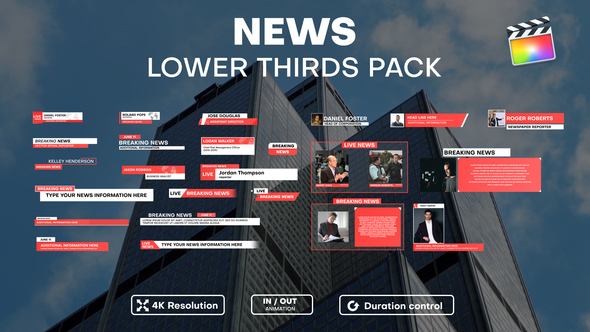 News Lower Thirds Pack alt