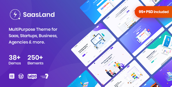 Saasland - MultiPurpose WordPress Theme for Startup