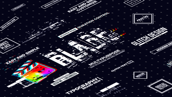 Blade Glitch Titles | FCP alt