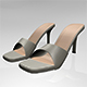 Peep-Toe High-Heel Slide Sandals 01 - 3DOcean Item for Sale
