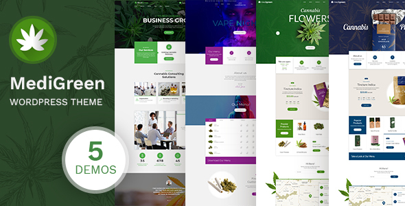 MediGreen – WordPress Theme for Cannabis & Medical Marijuana Shop