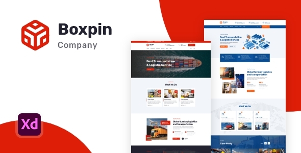 Boxpin - Logistics & Transportation XD Template