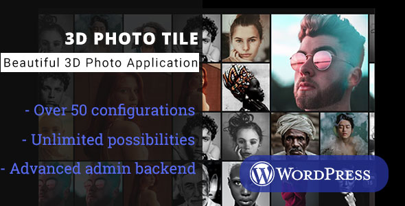 3D Photo Tile - WordPress Media Plugin