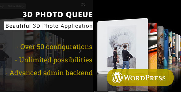 3D Photo Queue - WordPress Media Plugin