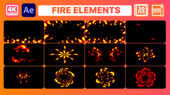 Fire Elements And Backgrounds | After Effects