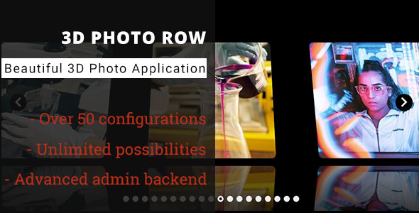 3D Photo Row - Advanced Media Gallery