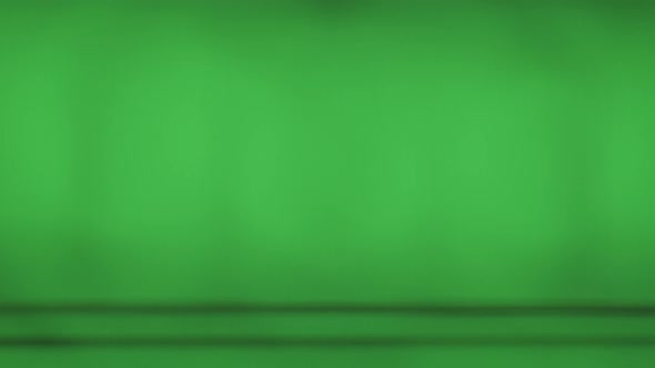 Old Vintage Television Green Screen Closeup
