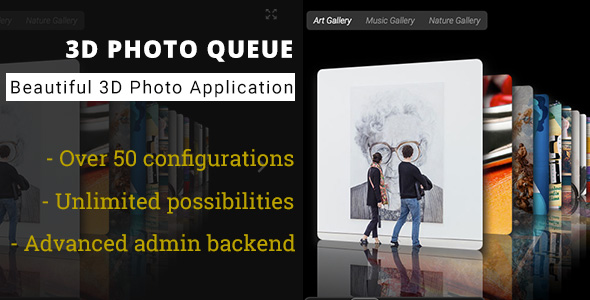 3D Photo Queue - Advanced Media Gallery