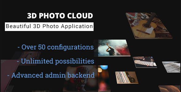 3D Photo Cloud - Advanced Image Gallery