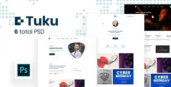 Tuku - Personal Portfolio PSD Template.