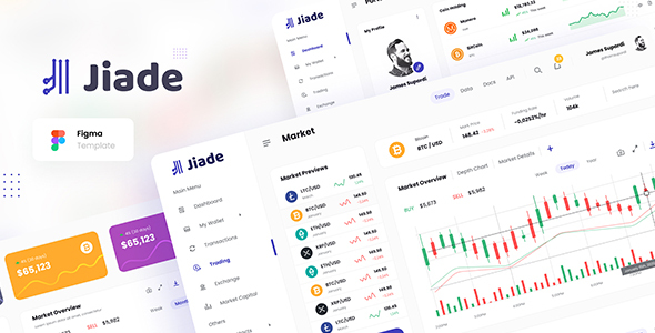 Jiade – Modern Crypto Trading UI Template Figma