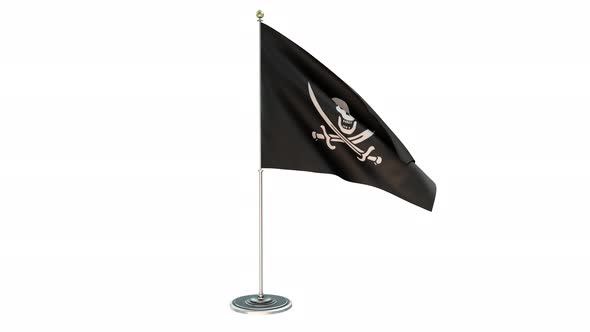 Pirate Small Flag Pole Loops With Alpha