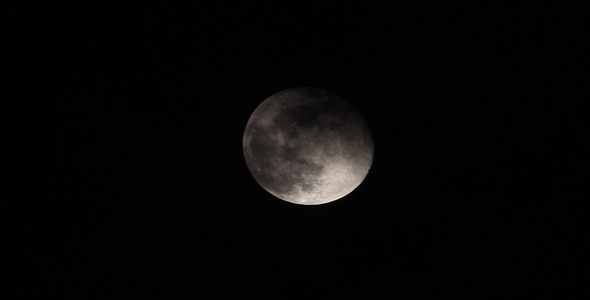 Full Moon And Moving Clouds 2