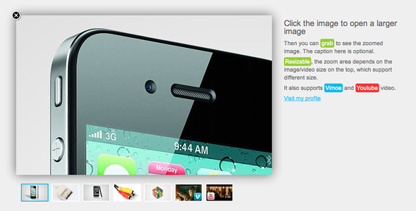 jQuery Zoomable Product Viewer Plugin