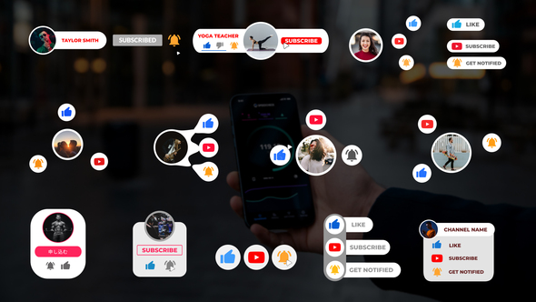 Youtube Buttons Pack || After Effects