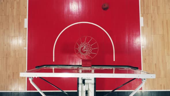 Scoring in Basketball Filmed From Above