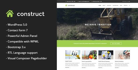 Construct - Construction & Business WordPress Theme