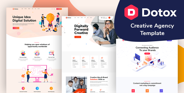 Dotox - Creative Agency XD Template