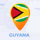 Guyana Map - Co-operative Republic of Guyana Travel Map - VideoHive Item for Sale