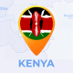 Kenya Map - Republic of Kenya Travel Map - VideoHive Item for Sale