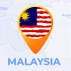 Malaysia Map - Malaysia Travel Map - VideoHive Item for Sale