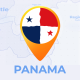 Panama Map - Republic of Panama Travel Map - VideoHive Item for Sale