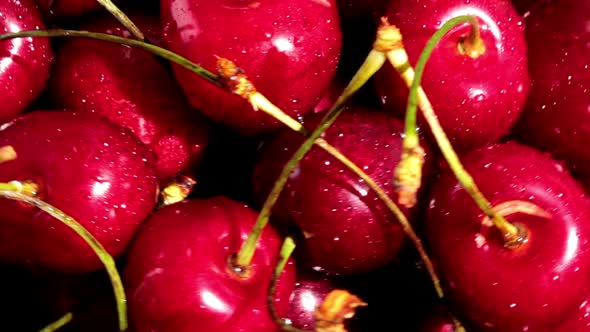 Rotating Ripe Cherry Berries 7