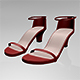 Round-Toe Ankle-Strap Chunky-Heel Sandals 01 - 3DOcean Item for Sale