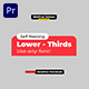 Modern Lower Thirds - VideoHive Item for Sale