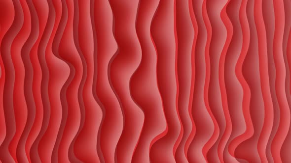 Red Smooth Liquid Waves