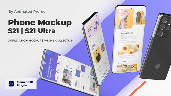 Mobile Mockup Presentation - Android App Promo Mockup