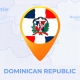 Dominican Republic Map - Republica Dominicana Travel Map - VideoHive Item for Sale