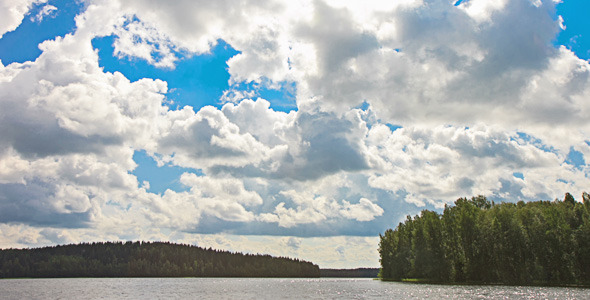 White Clouds Over The Lake alt