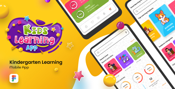 Back2School | Kids Learning App Figma Template