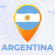 Argentina Map - Argentine Republic Travel Map - VideoHive Item for Sale