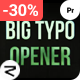 BIG Typo | Opener | Premiere Pro | Morgrt - VideoHive Item for Sale