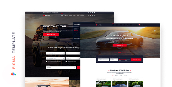 Rotors – Car Rental Template for Figma