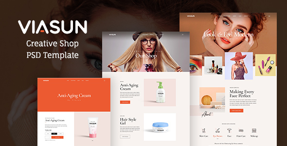 Viasun - Creative Cosmetic Store PSD