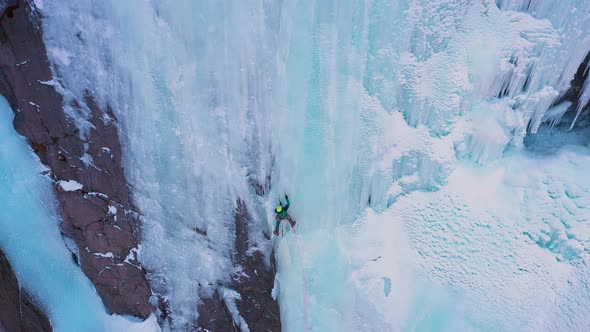 Mountaineer Man is Leading on Ice